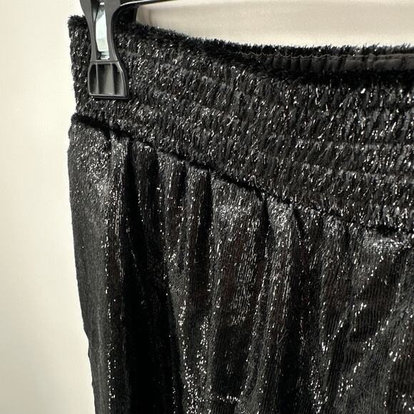 7 FOR ALL MANKIND Luxe Elastic Waist Jogger in Black Shine // M - Picture 9 of 14